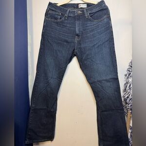 Wrangler Men's Dark Blue Straight Jeans